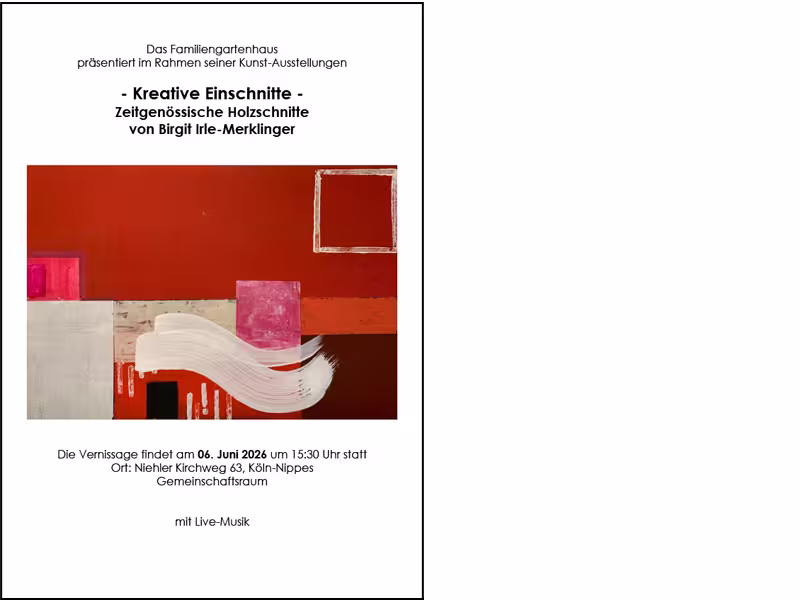 Ausstellung Familiengartenhaus – Kreative Einschnitte